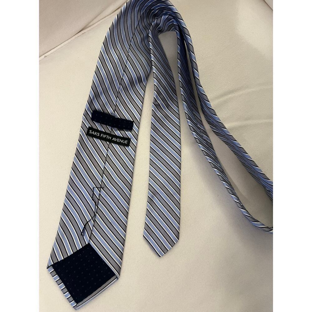 Saks 5th Ave Stripped Tie - Picture 3 of 3